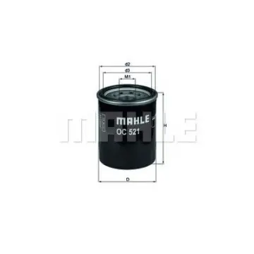 Filtru ulei MAHLE ORIGINAL OC 521