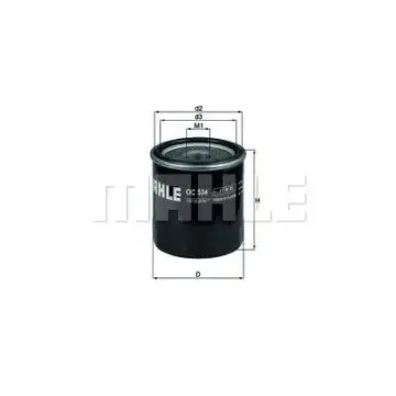 Filtru ulei MAHLE ORIGINAL OC 534