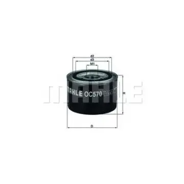 Filtru ulei MAHLE ORIGINAL OC 570