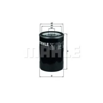 Filtru ulei MAHLE ORIGINAL OC 571