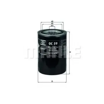 Filtru ulei MAHLE ORIGINAL OC 59