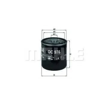 Filtru ulei MAHLE ORIGINAL OC 976