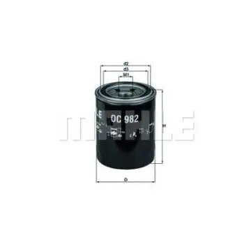Filtru ulei MAHLE ORIGINAL OC 982