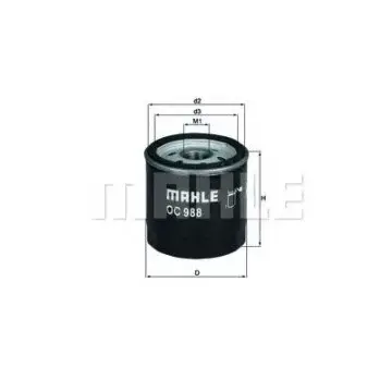 Filtru ulei MAHLE ORIGINAL OC 988
