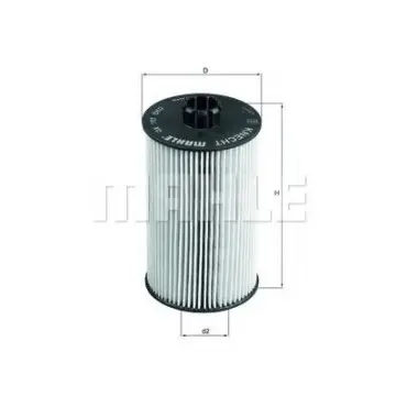 Filtru ulei MAHLE ORIGINAL OX 157D