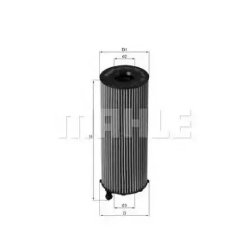 Filtru ulei MAHLE ORIGINAL OX 196 3D