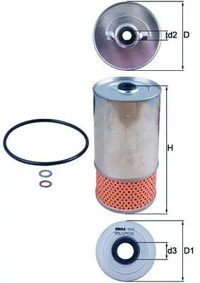 Filtru ulei MAHLE OX 78D