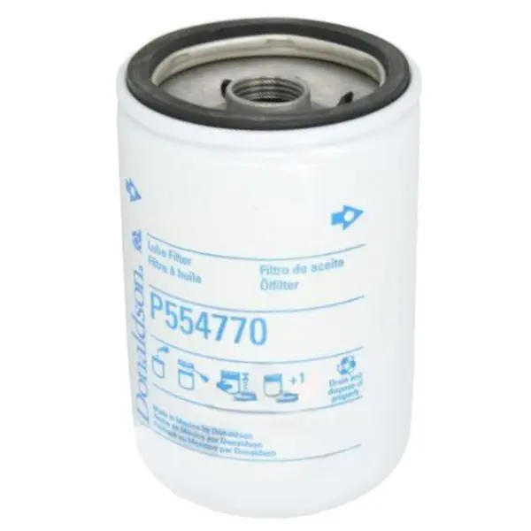 Filtru Ulei P554770, Lungime 120 mm, Diametru Exterior 76 mm, Filet 3/4-16, Finetea 40 µ, Donaldson