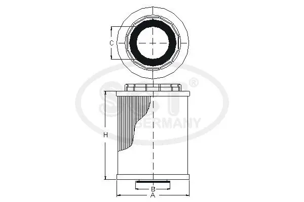 Filtru ulei SCT - MANNOL SH 4041 L SH 4041 L