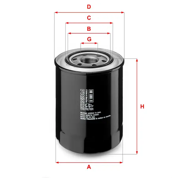 Filtru ulei SOFIMA S 1001 DR