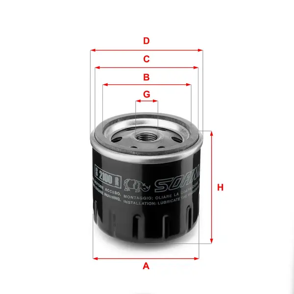 Filtru ulei SOFIMA S 2100 R