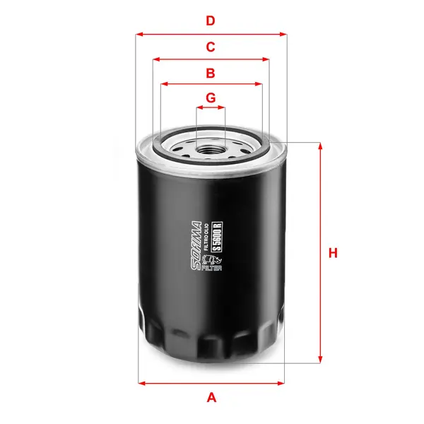 Filtru ulei SOFIMA S 5600 R