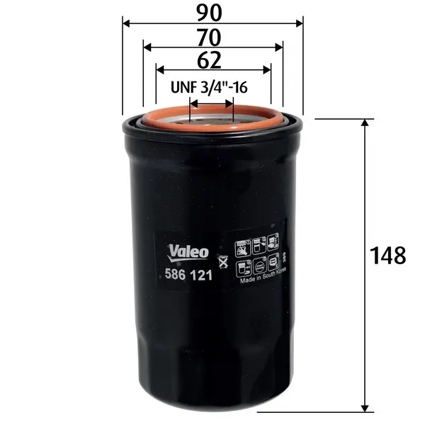 Filtru ulei VALEO 586121
