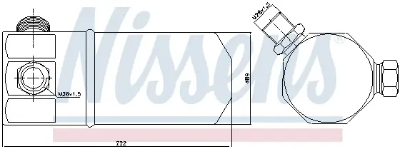 Filtru uscator AC AUDI 100, A6, V8 1.8-4.2 intre 1988-1997
