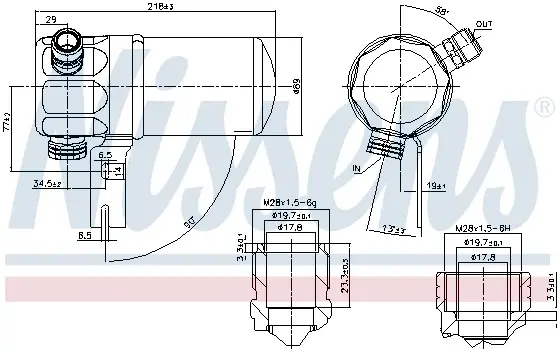 Filtru uscator AC AUDI A8 2.5D-6.0 intre 1994-2002
