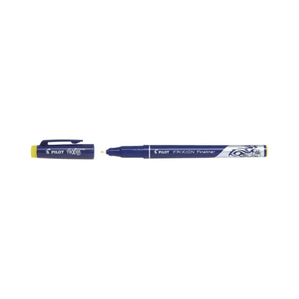 Fineliner cu cerneala Pilot Frixion diverse culori 0.45 mm cu capac Fineliner cu cerneala Pilot Frixion diverse culori 0.45 mm cu capac galben