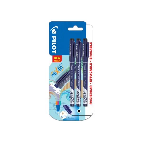 Fineliner Frixion Negru 3 buc/blister Fineliner Frixion Negru 3 buc/blister