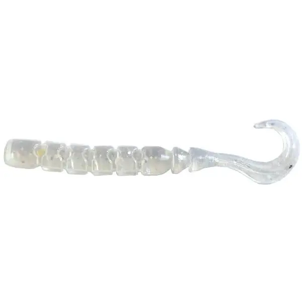 Finesse Kuru-Kuru Curly Tail 6.4cm Clear Rainbow Glitter 12buc
