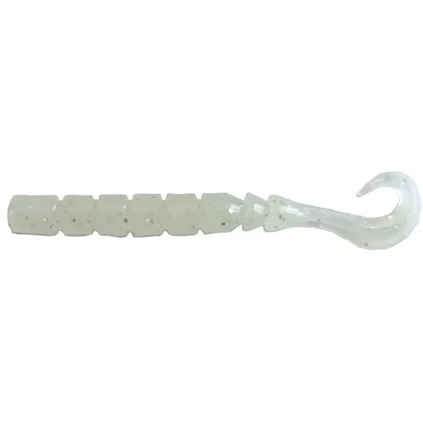Finesse Kuru-Kuru Curly Tail 6.4cm White Luminous 12buc