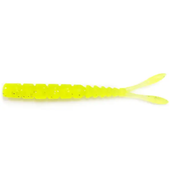 Finesse Pilo-Pilo Split Tail 5cm Clear Chartreuse 12buc