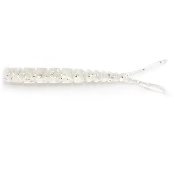Finesse Pilo-Pilo Split Tail 5cm Clear Rainbow Glitter 12buc