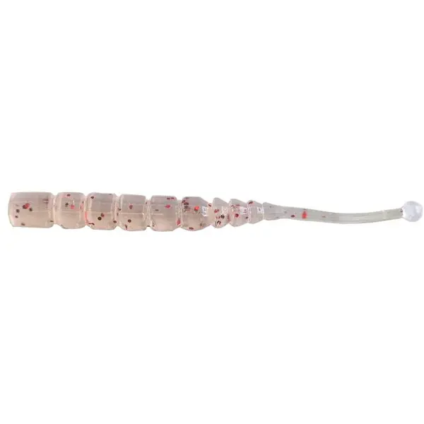 Finesse Plu-Plu Ball Tail 5cm UV Clear Red Glitter 12buc