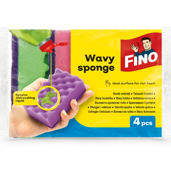 Fino Bureti ondulati pentru vase, 4 buc, Wavy
