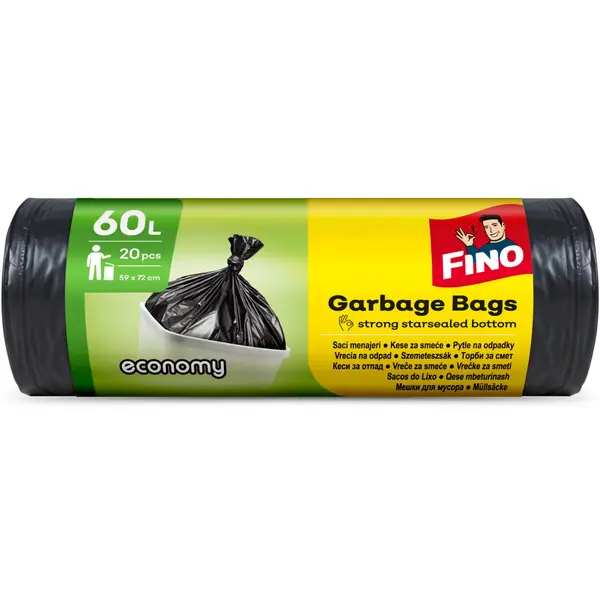 Fino Saci menajeri, 60 L, 20 buc, Economy