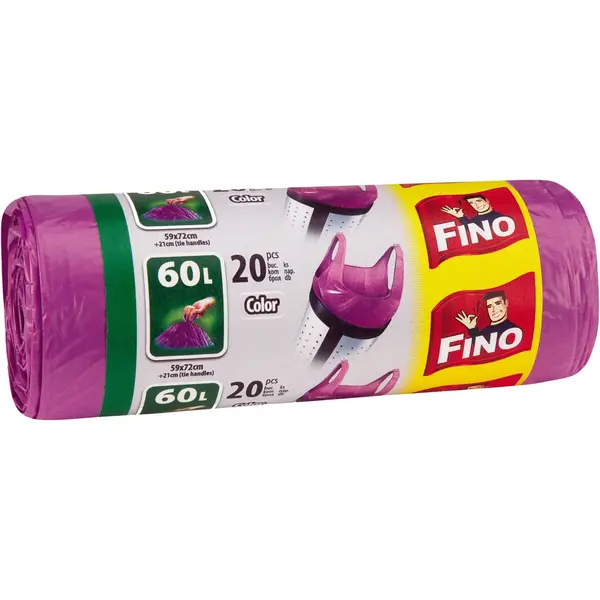 Fino Saci menajeri, cu manere, 60 L, 20 buc