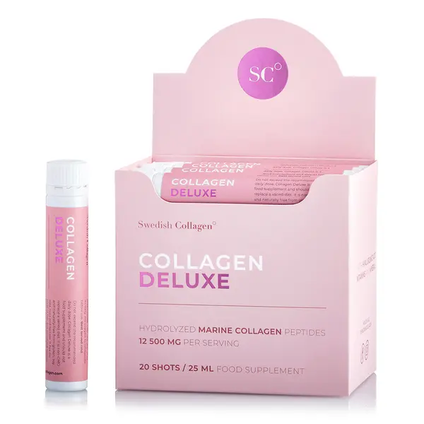 Fiole Colagen hidrolizat Deluxe 12.500mg, 20 x 25ml, Swedish Collagen