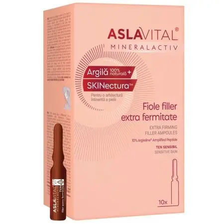 Fiole filler extra fermitate Mineralactiv, 10 fiole x 2 ml, Aslavital