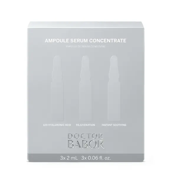 Fiole revitalizare ten Doctor Babor Hydration 10D Acid Hialuronic-Peptide-Betaglucan 3x2ml