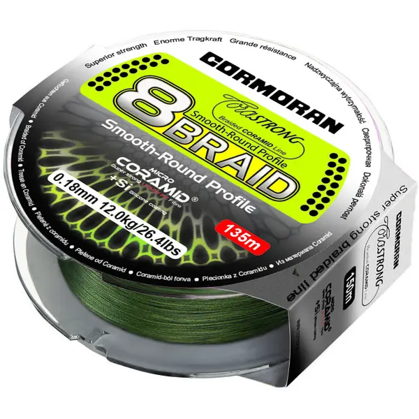 Fir Corastrong 8 Braid Verde 0.10mm 6.3Kg 135M