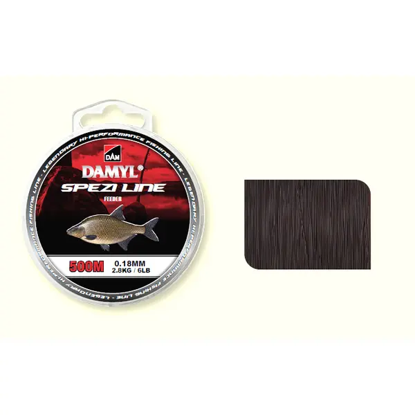 Fir Damyl Spezi Line Feeder Dark Brown 0.18mm 2.8kg 500m