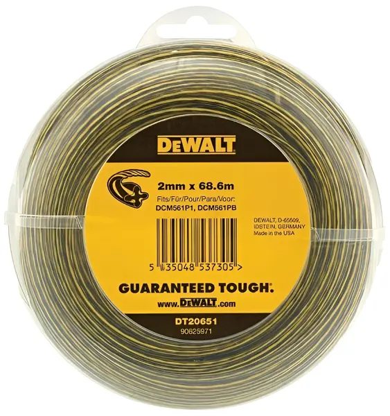 Fir de tuns ranforsat DeWALT - DT20651, 2 mm, 68.6 m