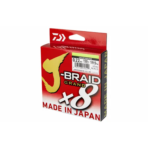 Fir J-Braid Grand X8 Chartreuse 0.13mm 8.5kg 270m