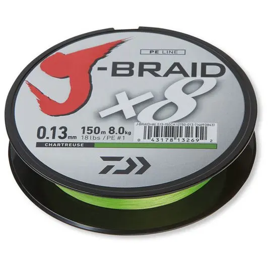 Fir J-Braid X8 Chartreuse 0.22mm 17kg 150m