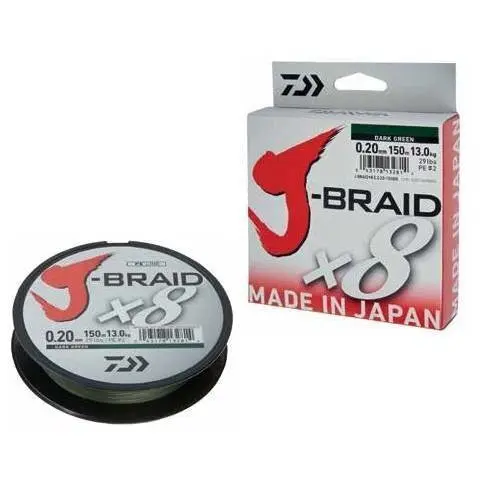 Fir J-Braid X8 Dark Green 0.10mm 6kg 150m