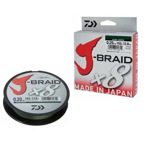 Fir J-Braid X8 Dark Green 0.13mm 19kg 150m