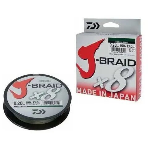 Fir J-Braid X8 Dark Green 0.16mm 9kg 150m