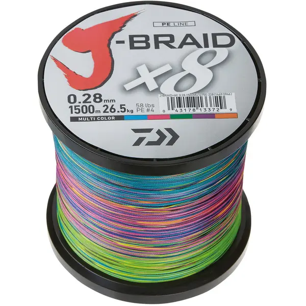 Fir J-Braid X8 Multicolor 0.28mm 26.5Kg 1500M