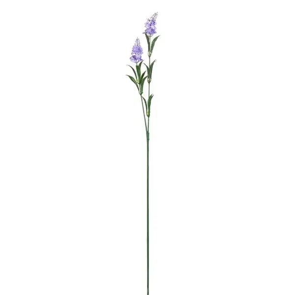 Fir lavanda decorativ artificial cu 2 ramuri,plastic,mov,60 cm