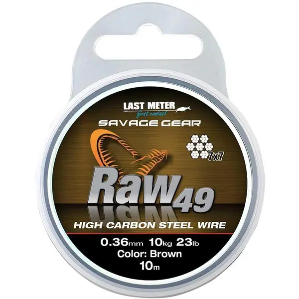 Fir struna 7X7 Raw49 0.45mm 16Kg 10M Uncoated
