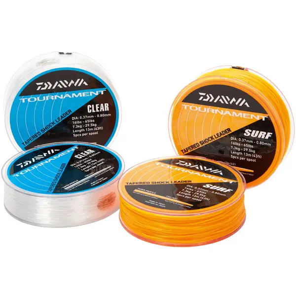 Fir Tapered Shock Leader Clear 0.37-0.80mm 7.3-29.5kg 13m
