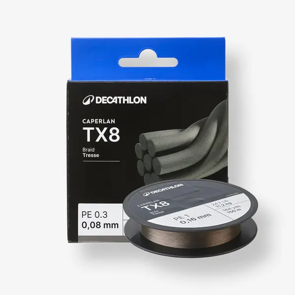 Fir textil Pescuit cu năluci 8 segmente TX8 Gri