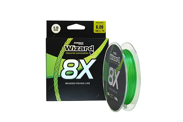 FIR TEXTL WIZARD 8X LIME GREEN 0,30 MM 26,37KG 135M