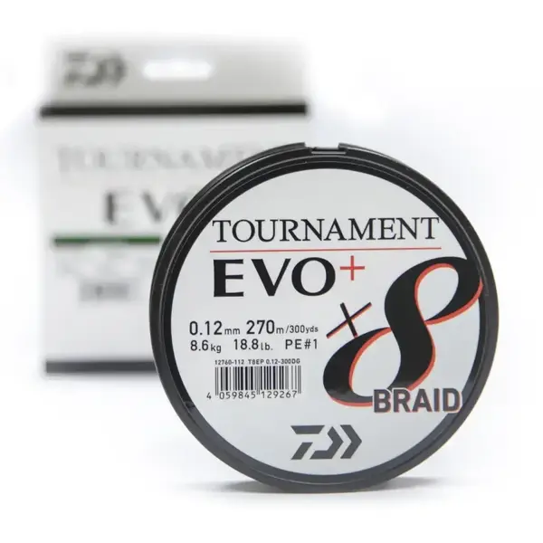 Fir Tournament X8 Braid Evo+ Chartreuse 0.12mm 8.6kg 270m