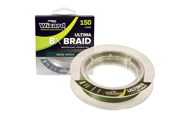 FIR WIZARD ULTIMA 8X 0.14MM MOSS GREEN BRAID 150M 10,23KG