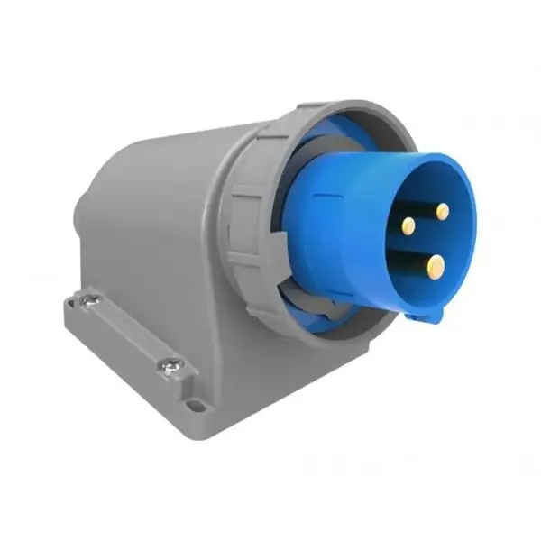 Fisa Industriala Bemis BC1-1403-7236, 2P+E, 16A, 220V, Aparenta, Unghi 90 Grade, IP67