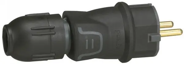 Fisa Legrand - 50340, 2Р+Т, 16A, ІР44, 250V, negru